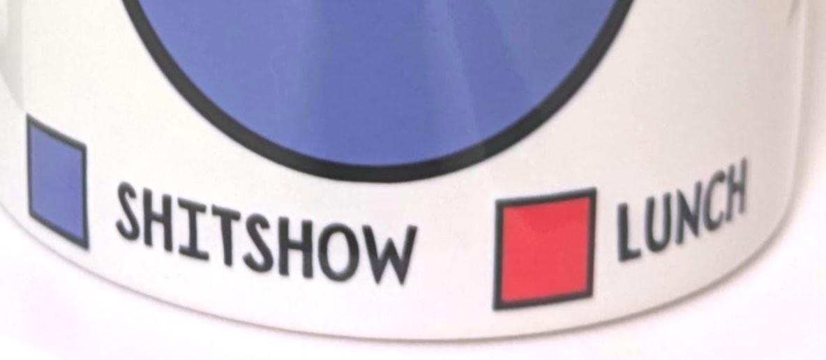 Today’s Work Forecast Mug, Funny Sarcastic Coworker Office Gift