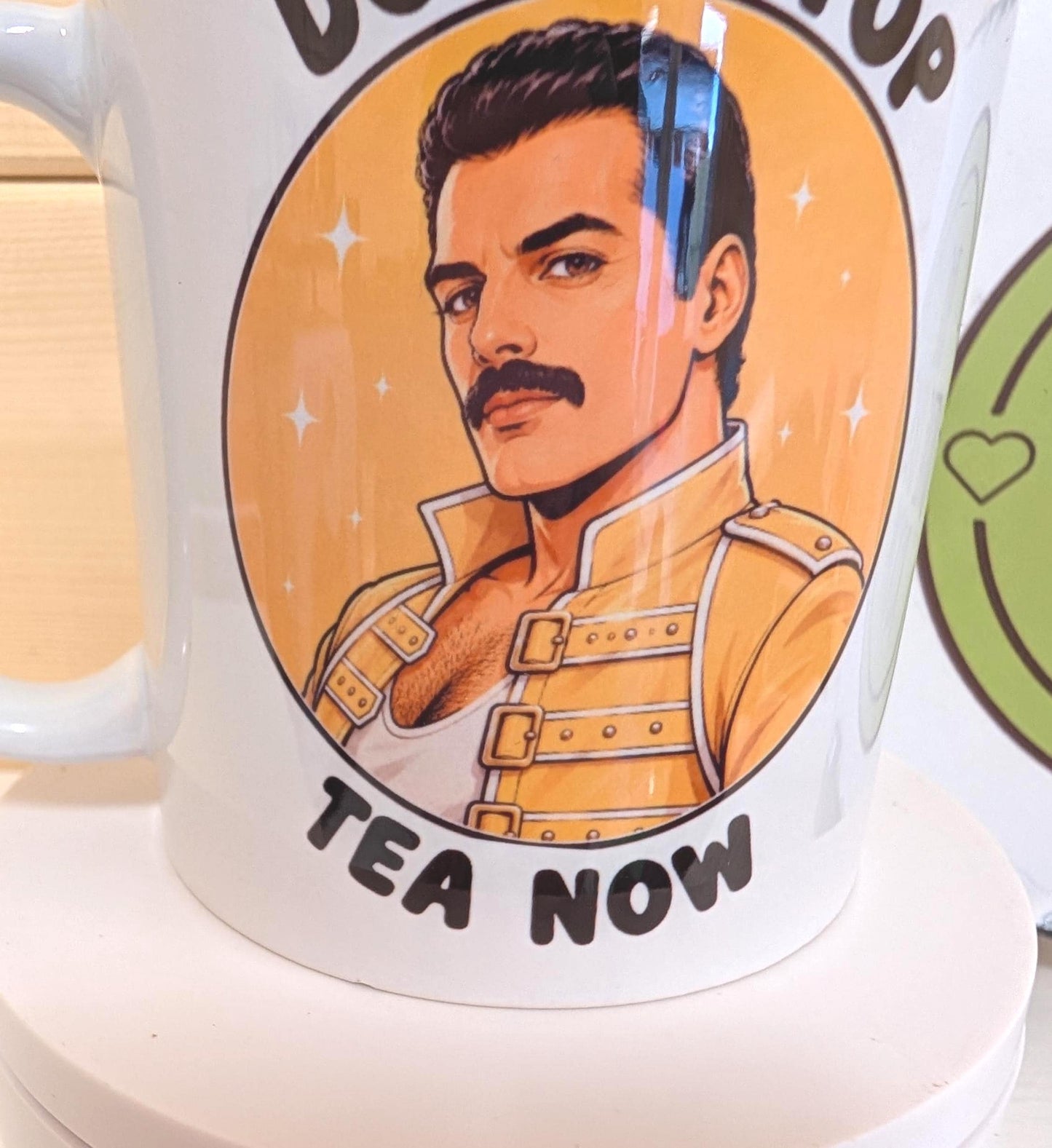 Don’t Stop Tea Now Mug, Funny Music Lover Gift, Retro Pop Icon Cup