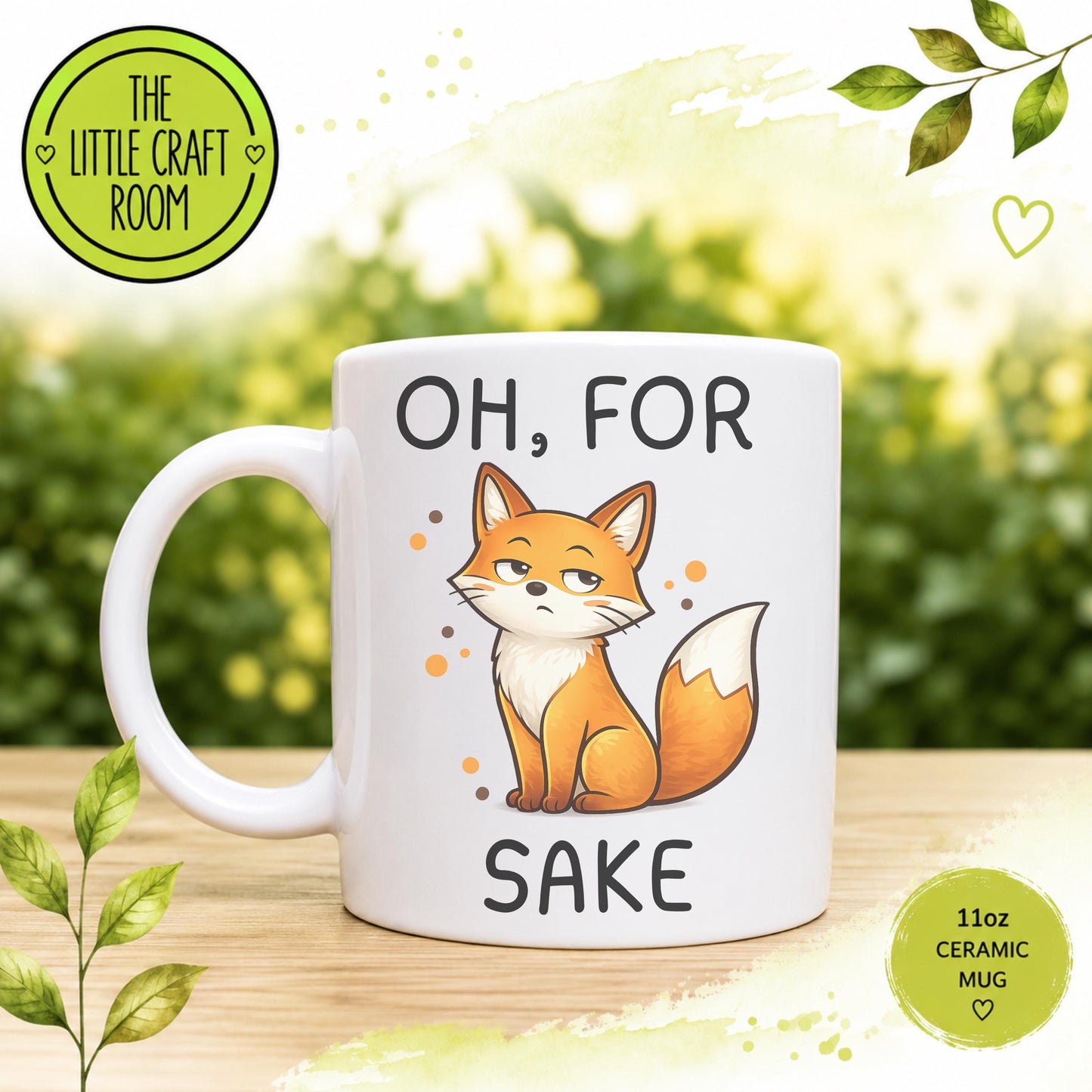 Oh For Fox Sake Mug, Funny Fox Gift, Rude Animal Coffee Cup