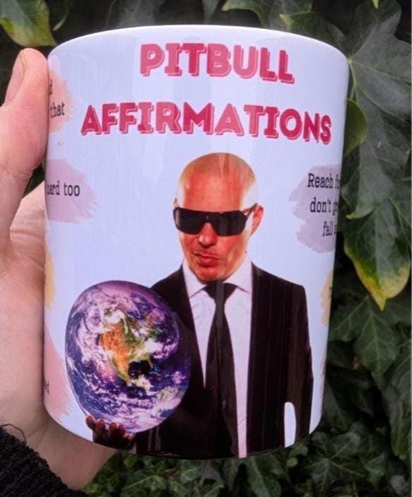 Pitbull Affirmations V2  Mug