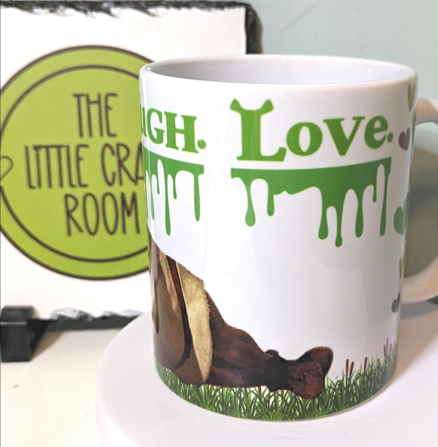 Green Ogre Mug, Live Laugh Love Mug