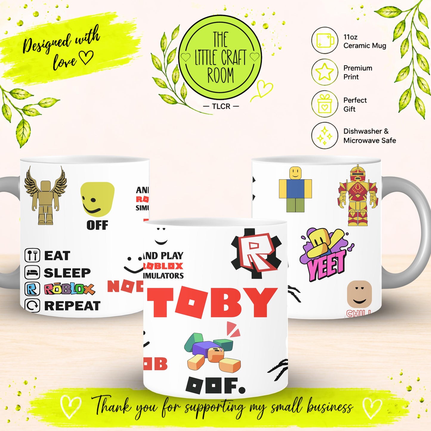Personalised Roblox Mug