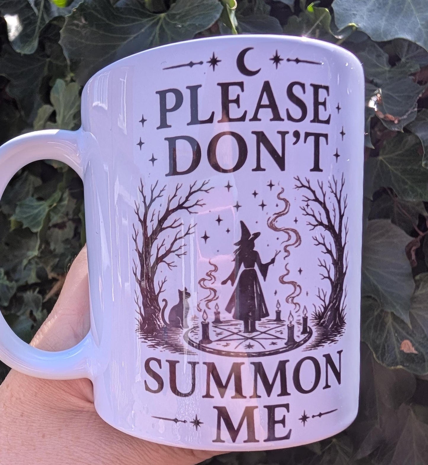Funny Witch Mug, Please Don’t Summon Me, Gothic Mug, Witchy Gift, Spooky Coffee