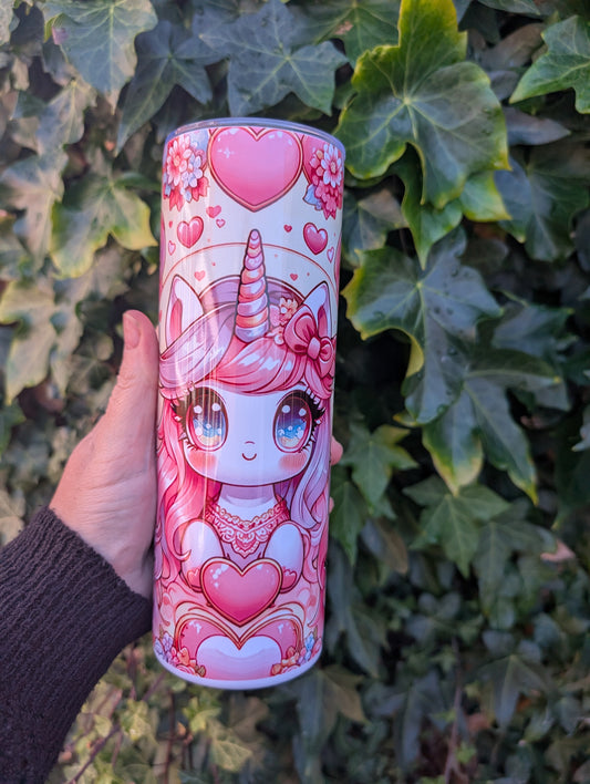 Cartoon Unicorn  20oz Tumbler