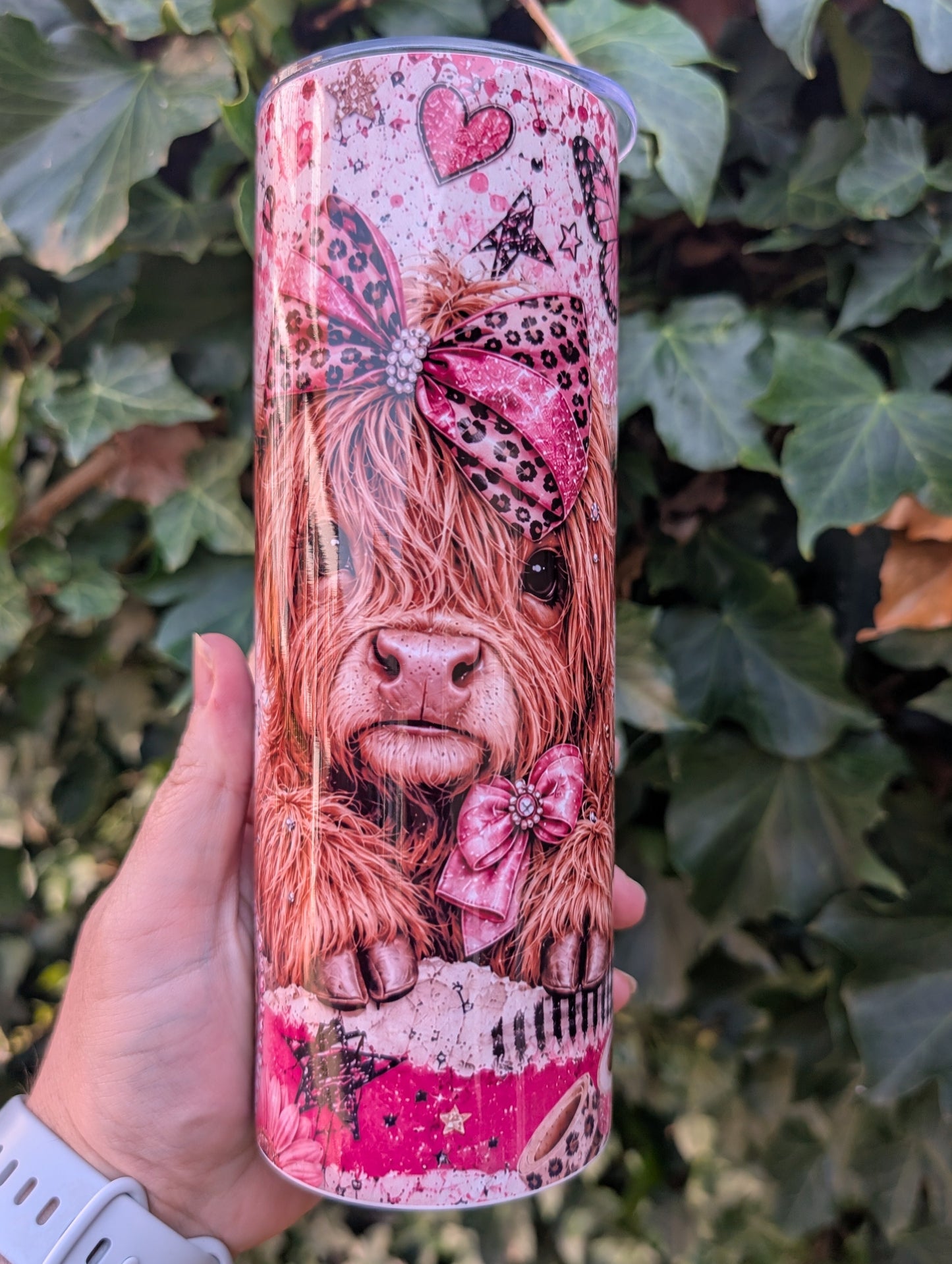 Cute pink cow 20oz Tumbler