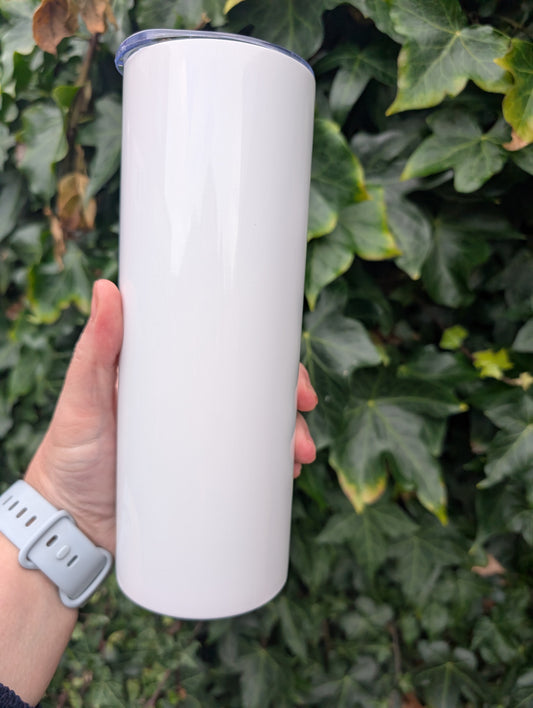 20oz Sublimation tumbler with flat edge