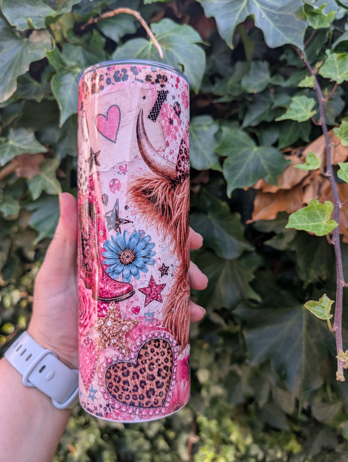 Cute pink cow 20oz Tumbler