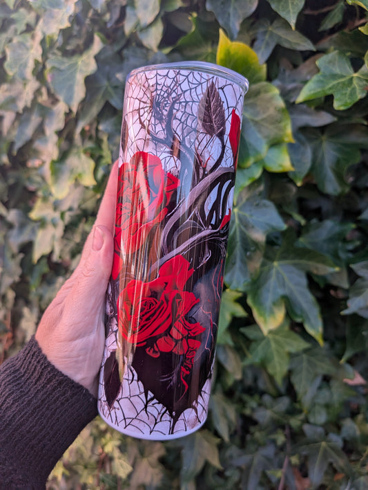 Gothic Red Rose 20oz Tumbler