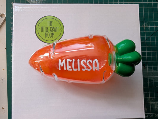 Plastic fillable carrot
