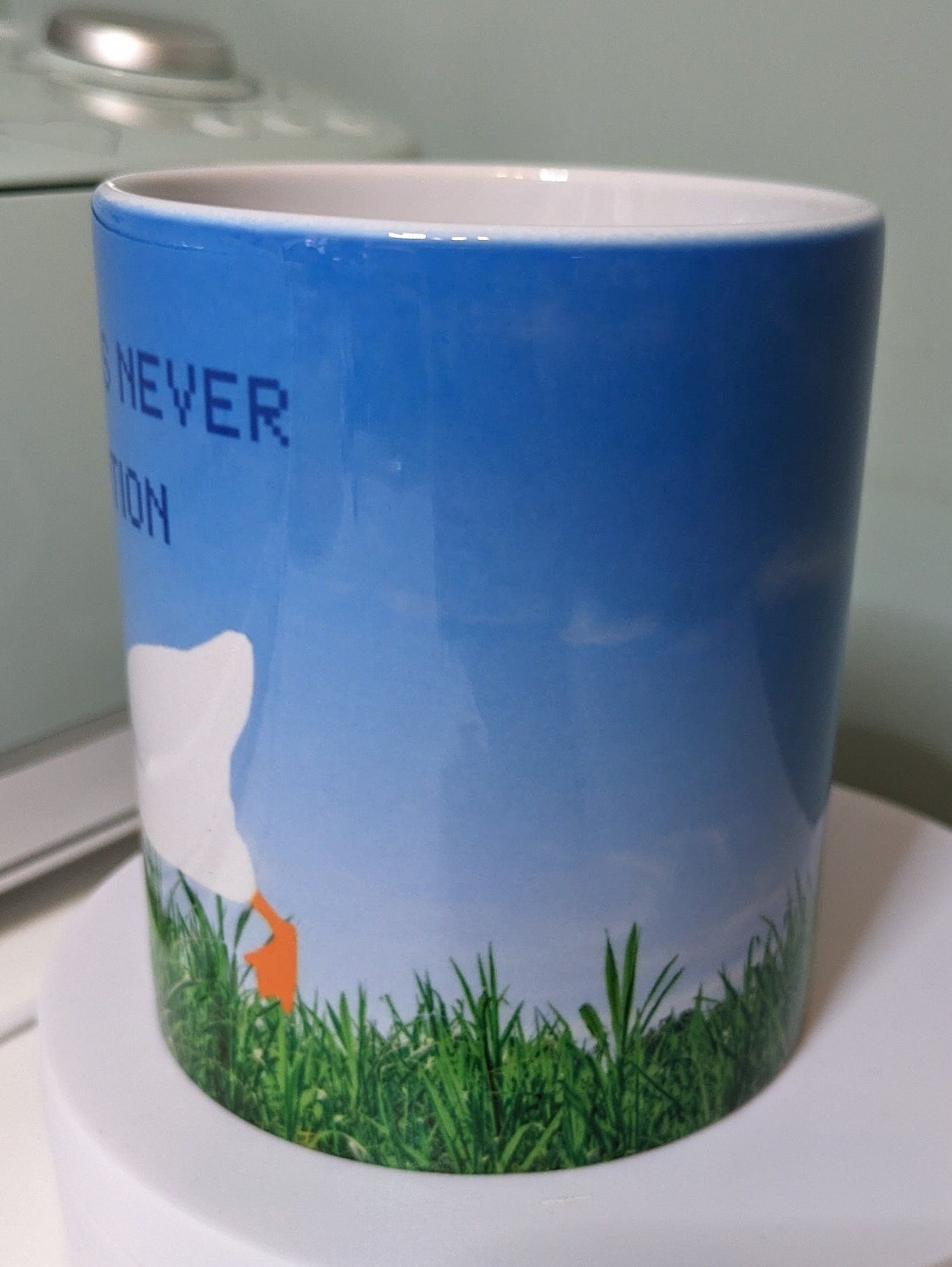 Peace was never an option Goose mug