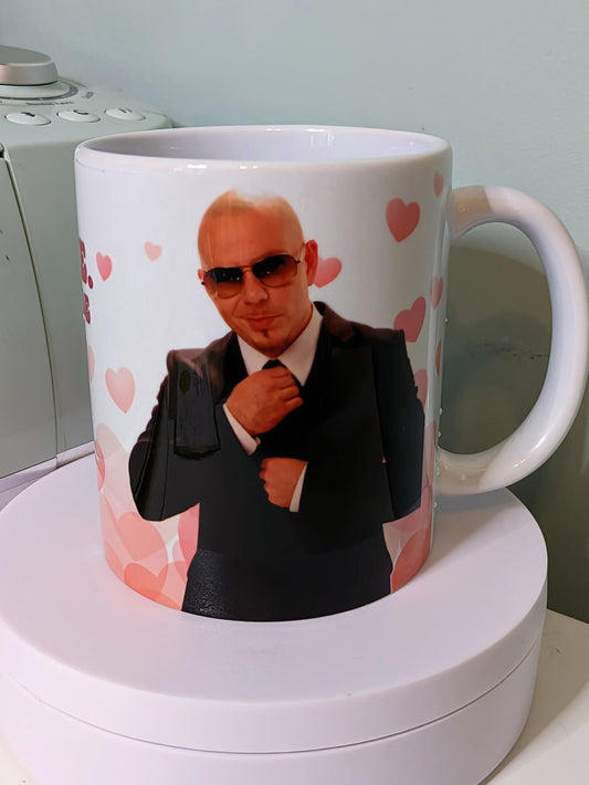 Live Laugh Love Mr Worldwide Pitbull meme mug