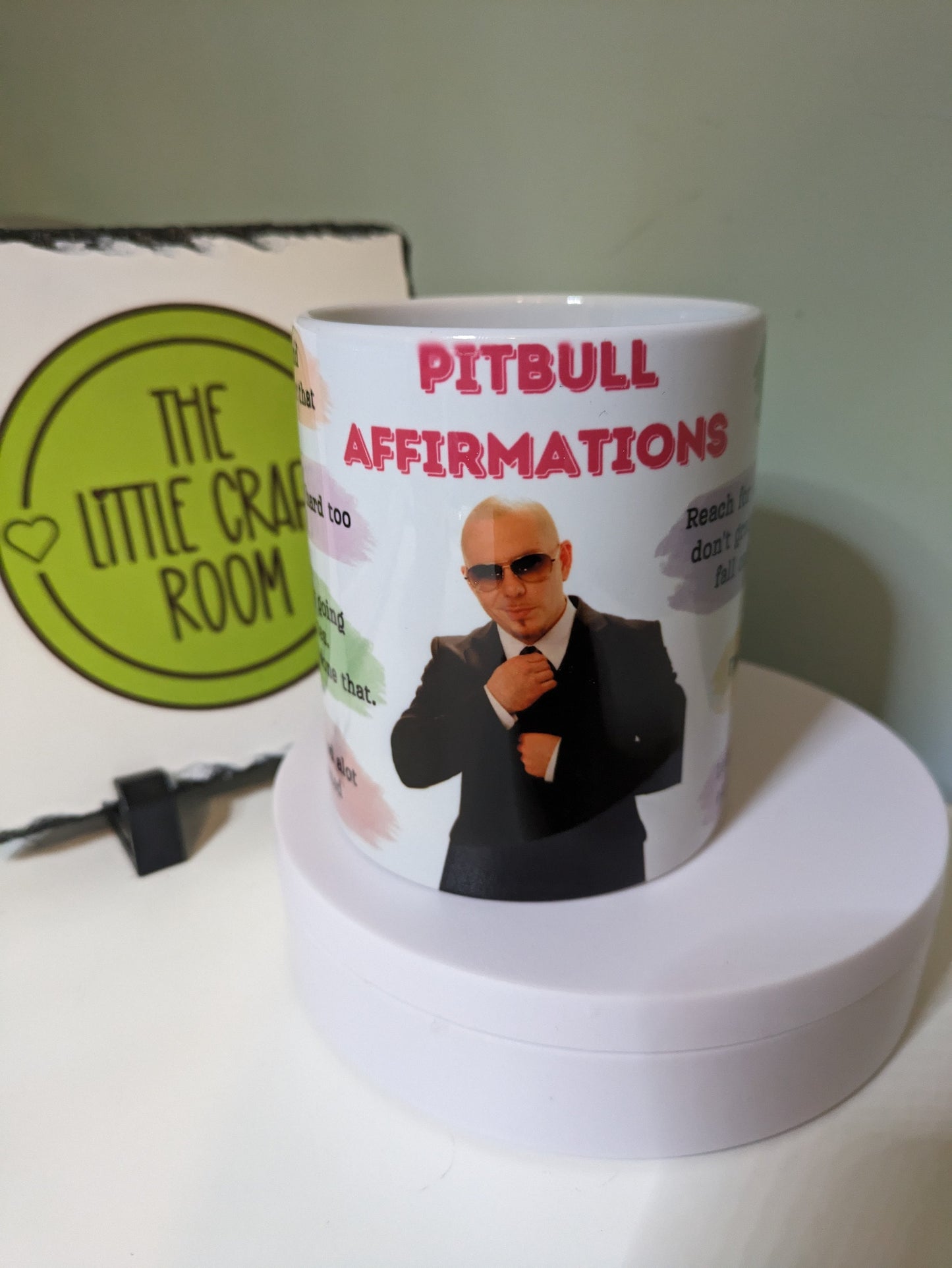 Mr Worldwide Pitbull affirmations meme funny gift mug
