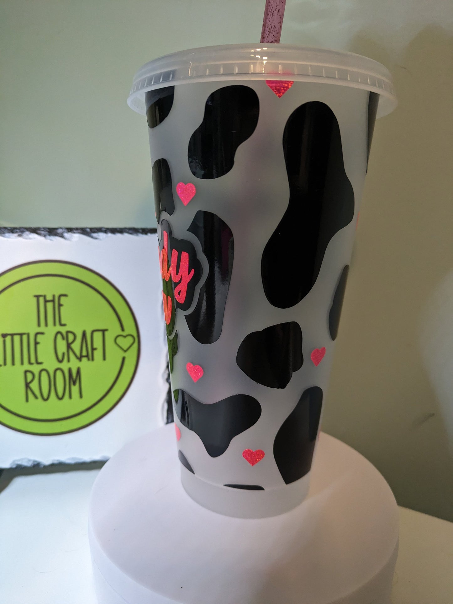 Moody Cow print Cold Cup gift
