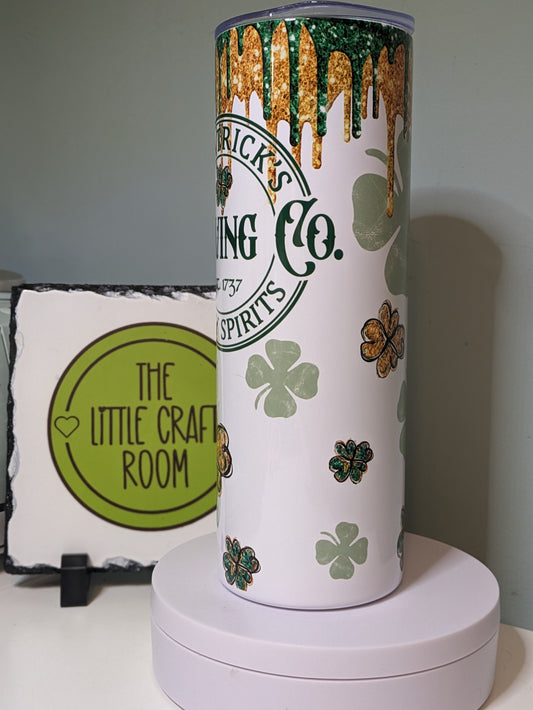 St Patrick&#39;s Irish themedskinny tumbler gift