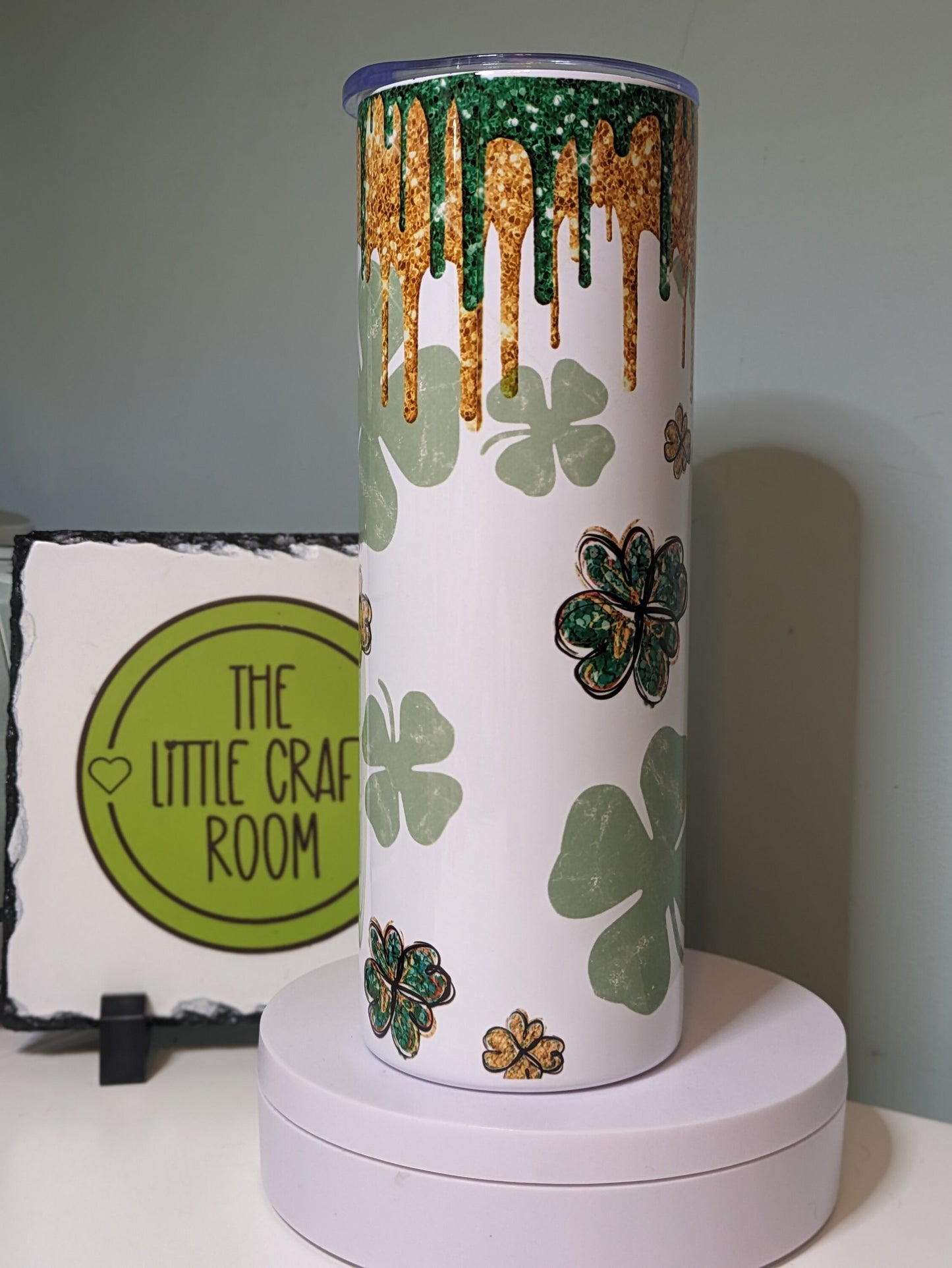 St Patrick&#39;s Irish themedskinny tumbler gift