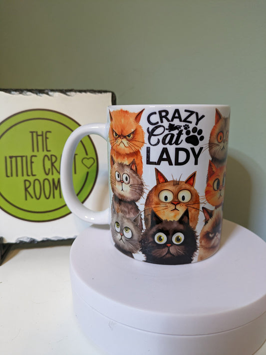 Crazy cat lady cute gift mug