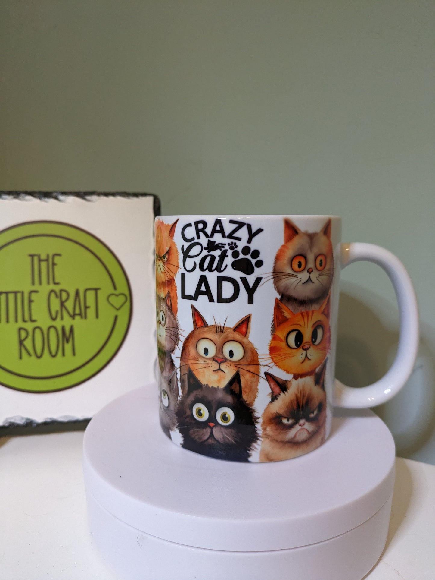 Crazy cat lady cute gift mug