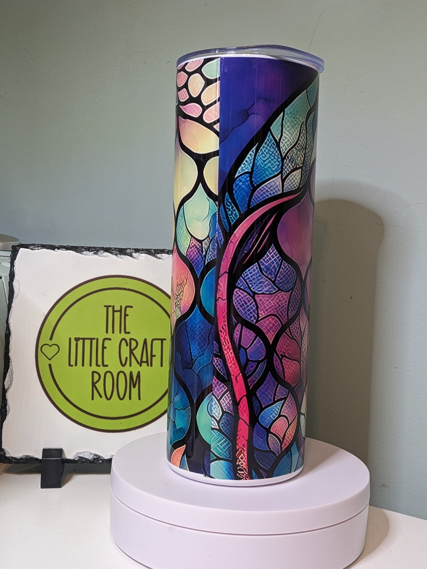 Mermaid scales ombre skinny tumbler gift